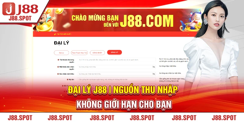 Đại lý J88 nguồn thu nhập không giới hạn